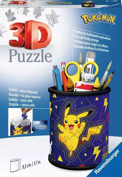 Pokemon Pencil Holder 3D Jigsaw Puzzle - New | Yard's Games Ltd