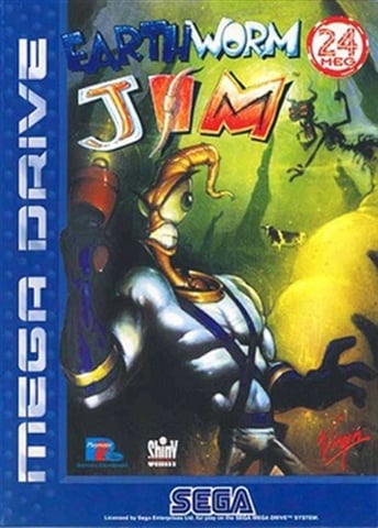 Earthworm Jim Boxed - Mega Drive (Soiled Cover)