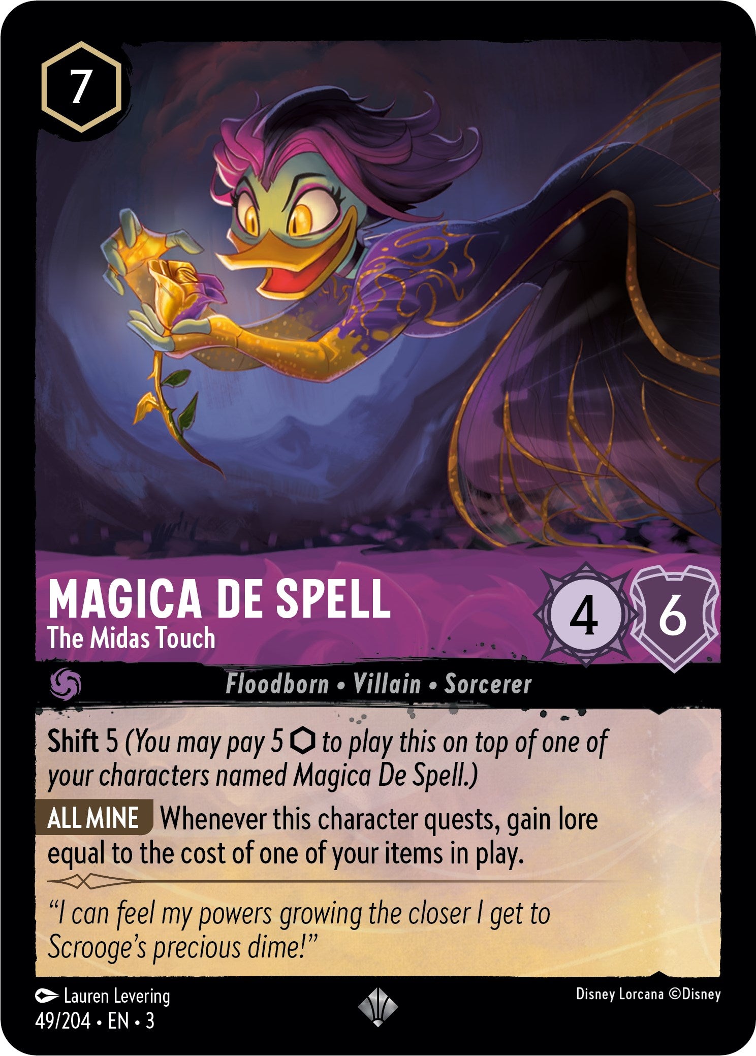 Magica De Spell - The Midas Touch (49/204) [Into the Inklands] | Yard's Games Ltd