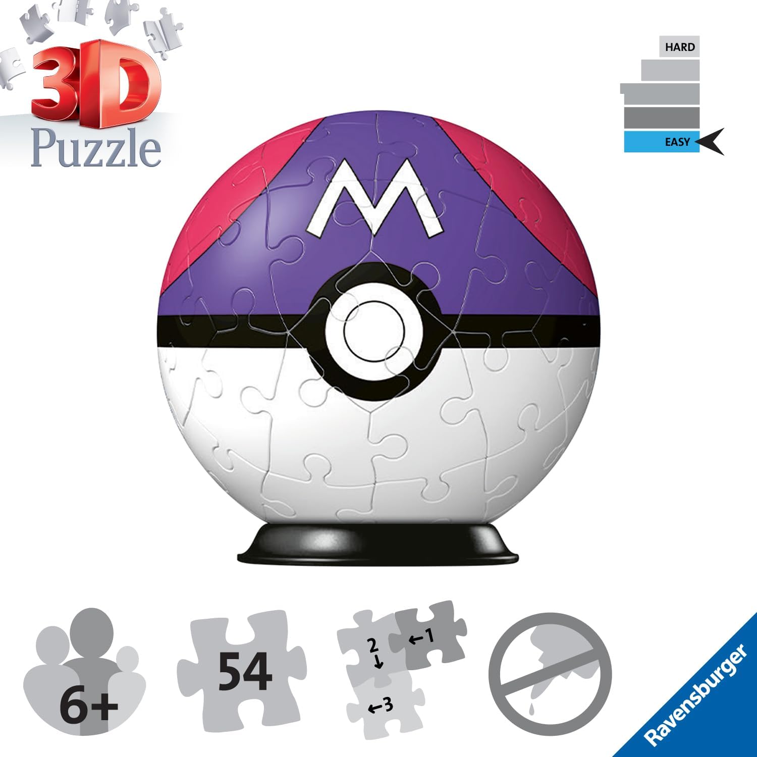 Pokemon Master Pokeball 3D Jigsaw Puzzle - New | Yard's Games Ltd