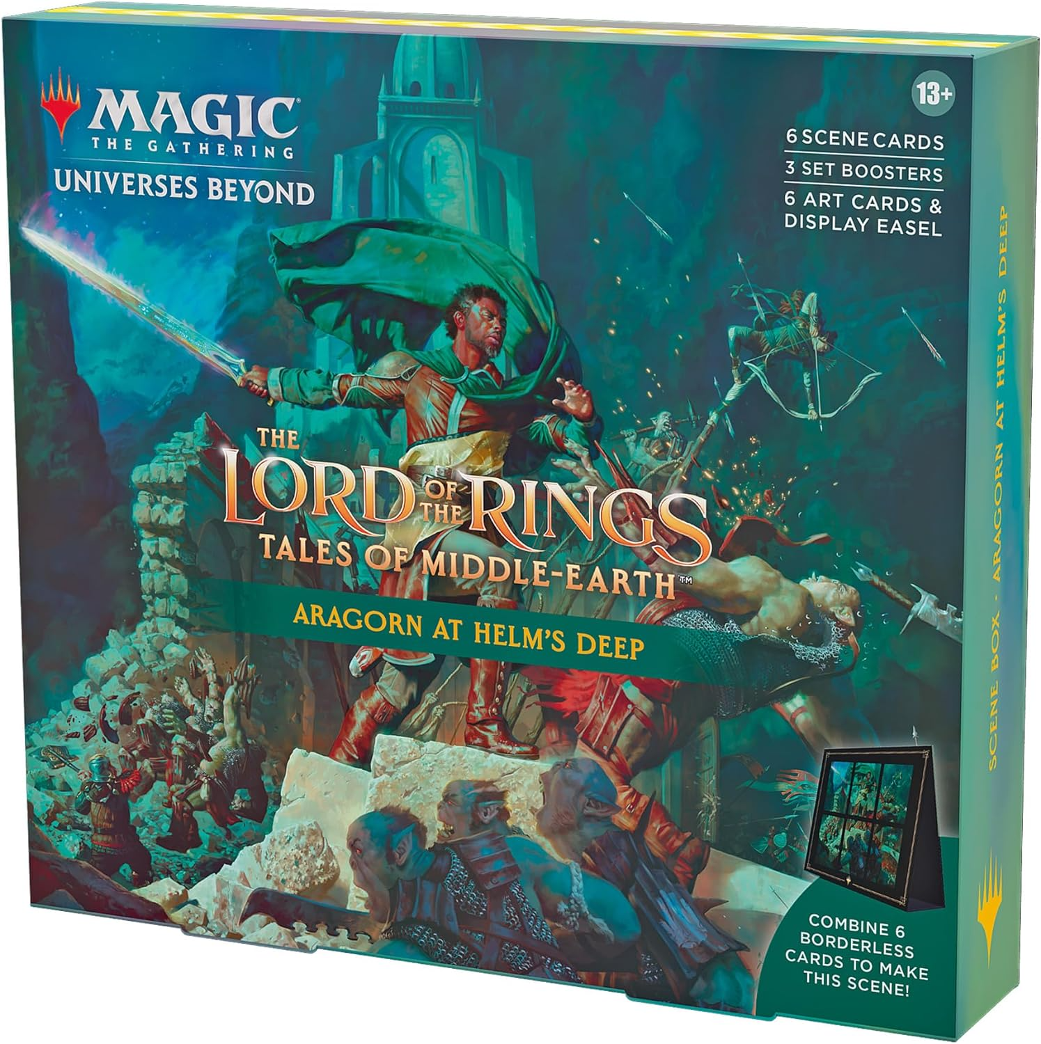 The Lord of the Rings: Tales of Middle-Earth Scene Box (Aragorn at Helm's Deep) | Yard's Games Ltd