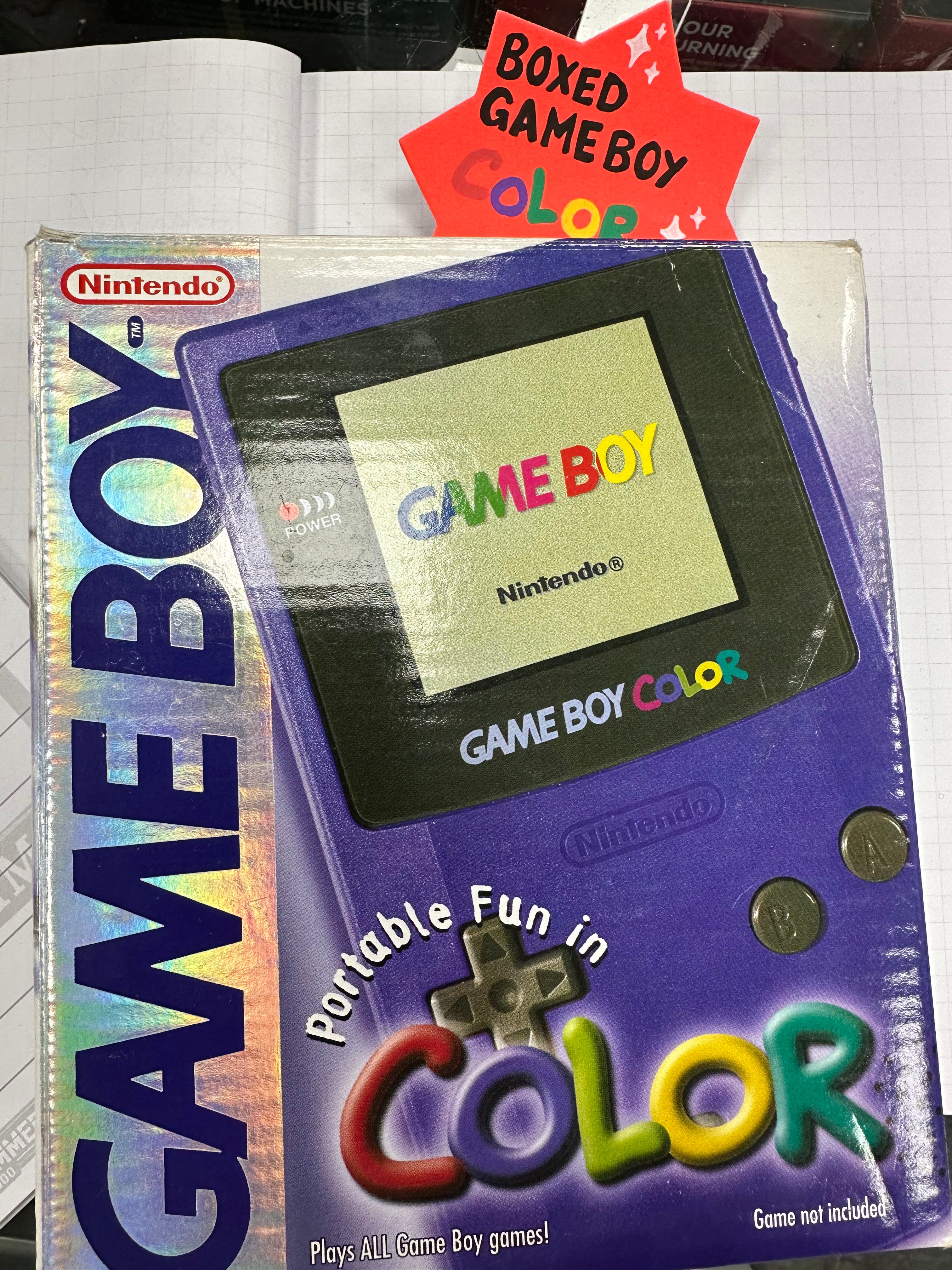 Nintendo Game Boy Color Grape Boxed - Preowned | Yard's Games Ltd