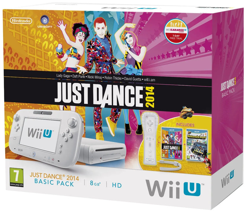 Wii U Console Basic Pack Boxed with Just Dance 2014 and Nintendoland