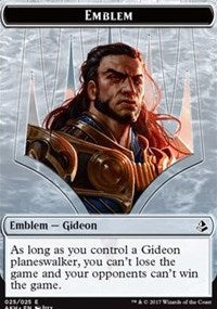 Emblem - Gideon of the Trials // Zombie Token [Amonkhet] | Yard's Games Ltd