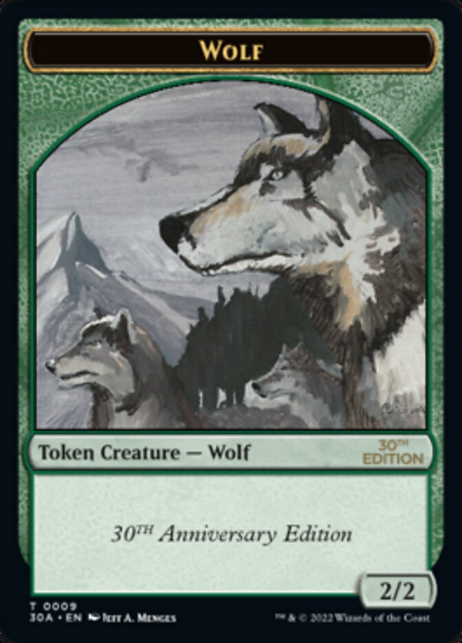 Wolf Token [30th Anniversary Tokens] | Yard's Games Ltd