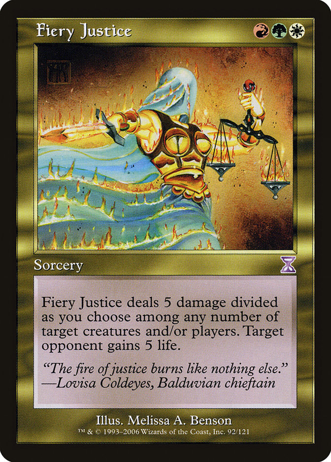 Fiery Justice [Time Spiral Timeshifted] | Yard's Games Ltd