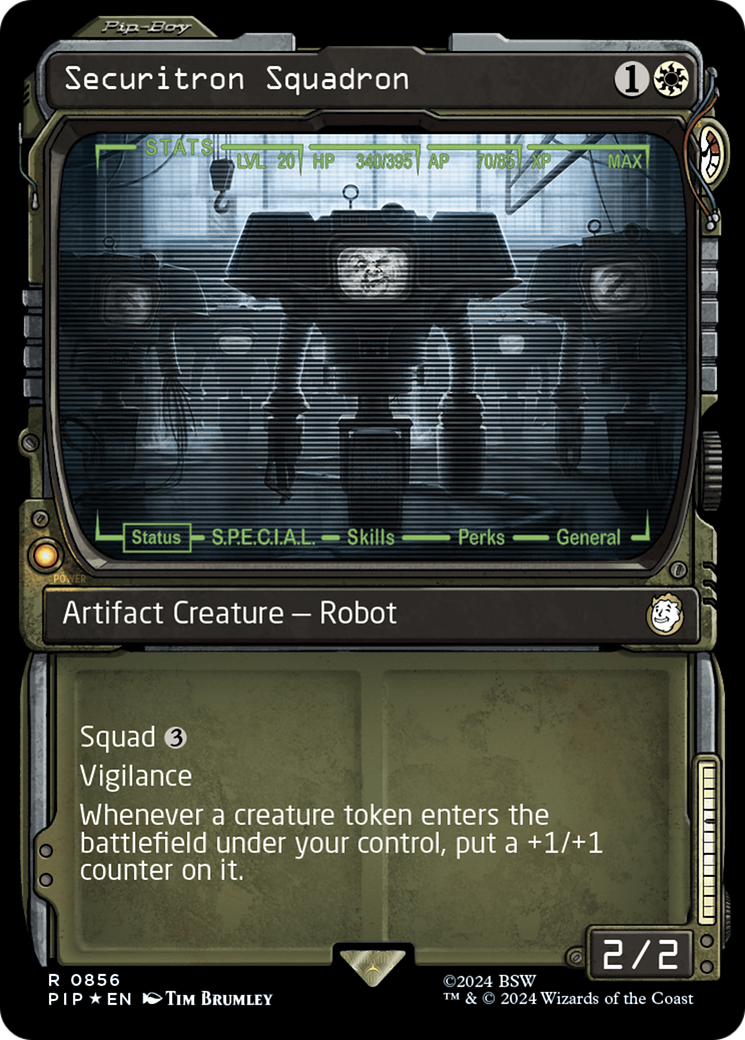 Securitron Squadron (Showcase) (Surge Foil) [Fallout] | Yard's Games Ltd