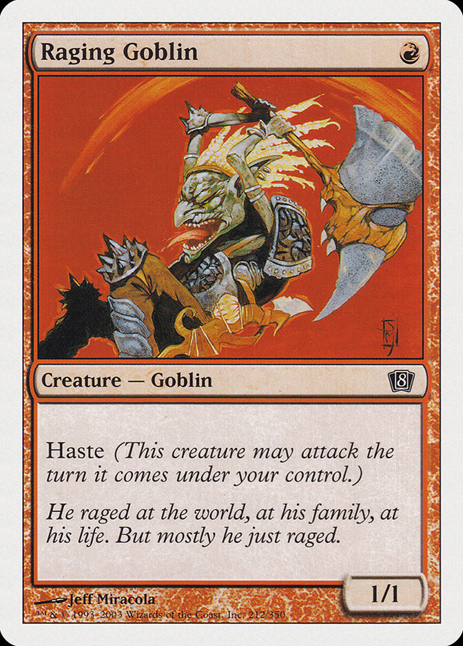 Raging Goblin [Eighth Edition] | Yard's Games Ltd