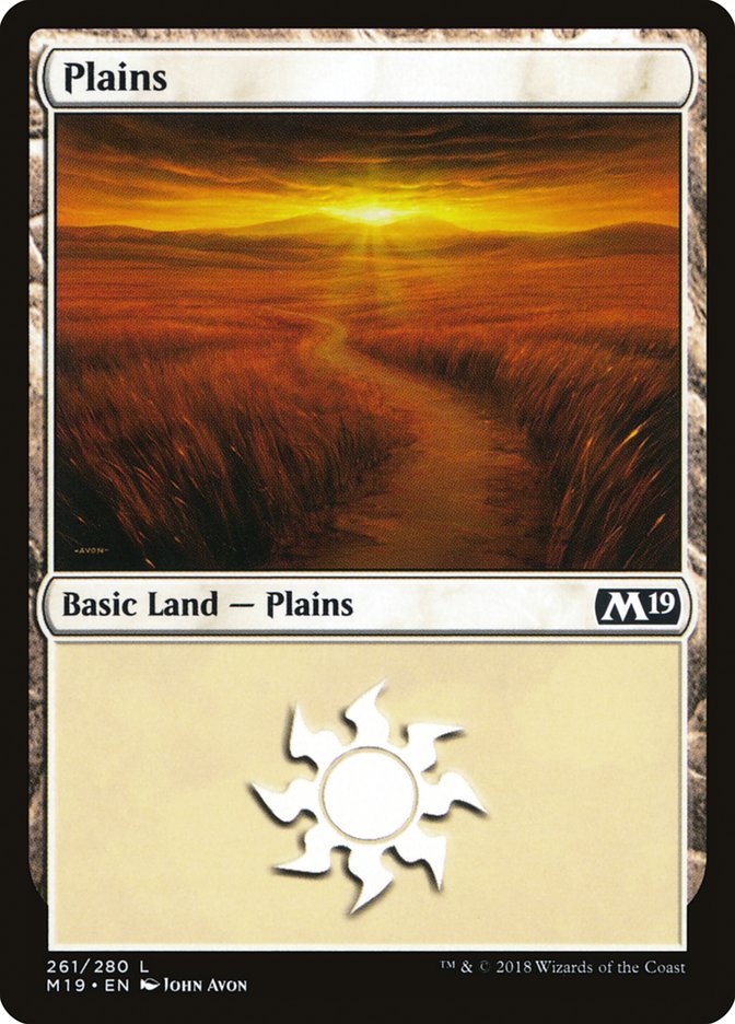 Plains (261) [Core Set 2019] | Yard's Games Ltd