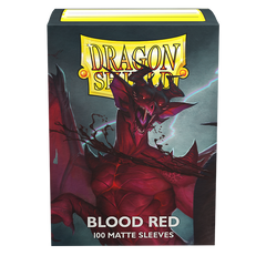 Dragon Shield: Standard 100ct Sleeves - Blood Red (Matte) | Yard's Games Ltd
