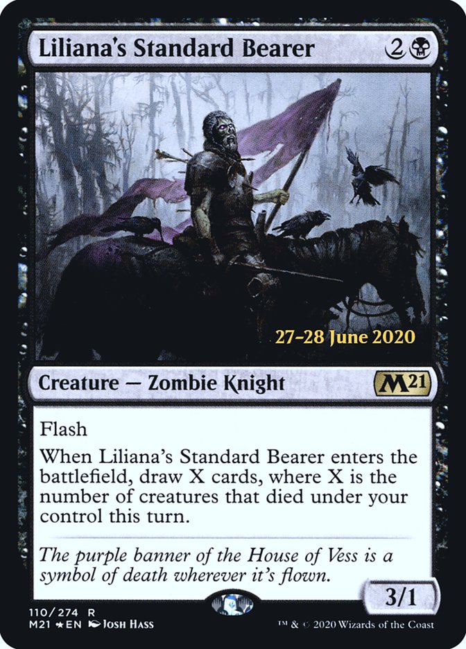 Liliana's Standard Bearer [Core Set 2021 Prerelease Promos] | Yard's Games Ltd