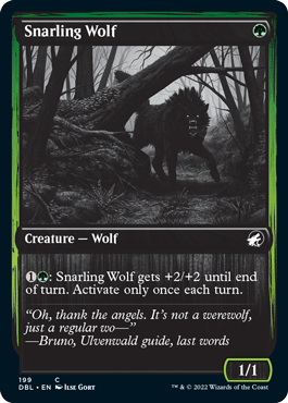 Snarling Wolf (199) [Innistrad: Double Feature] | Yard's Games Ltd