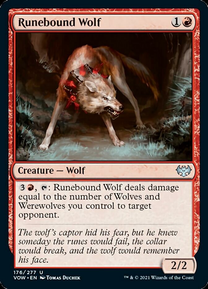 Runebound Wolf [Innistrad: Crimson Vow] | Yard's Games Ltd