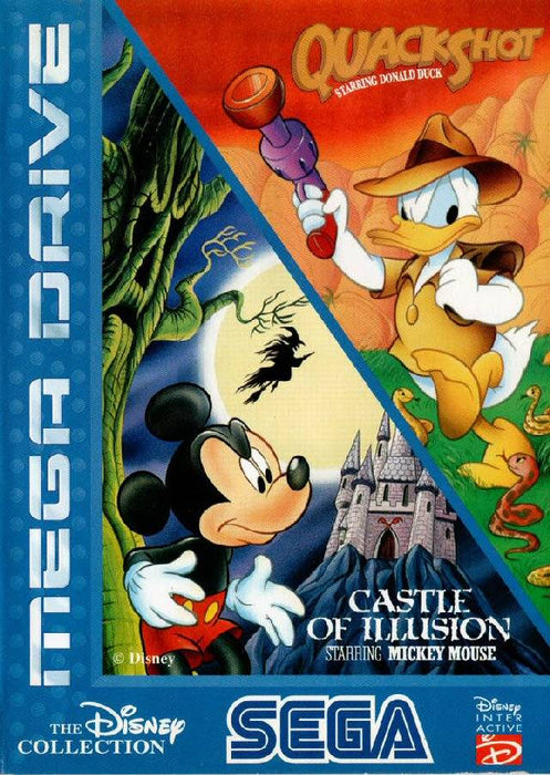 Quackshot and Castle of Illusion Boxed No Manual - Mega Drive