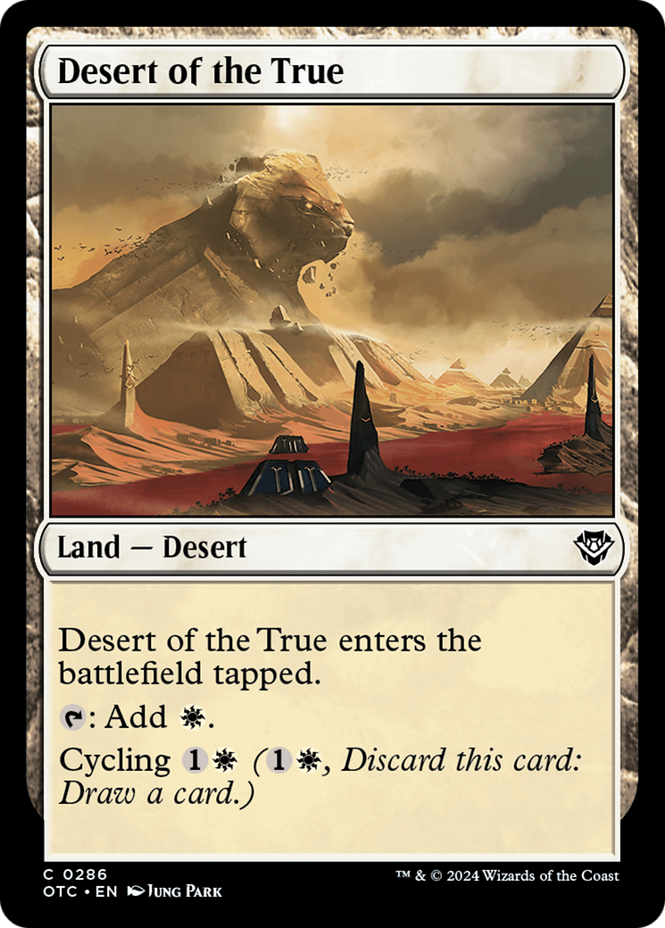 Desert of the True [Outlaws of Thunder Junction Commander] | Yard's Games Ltd