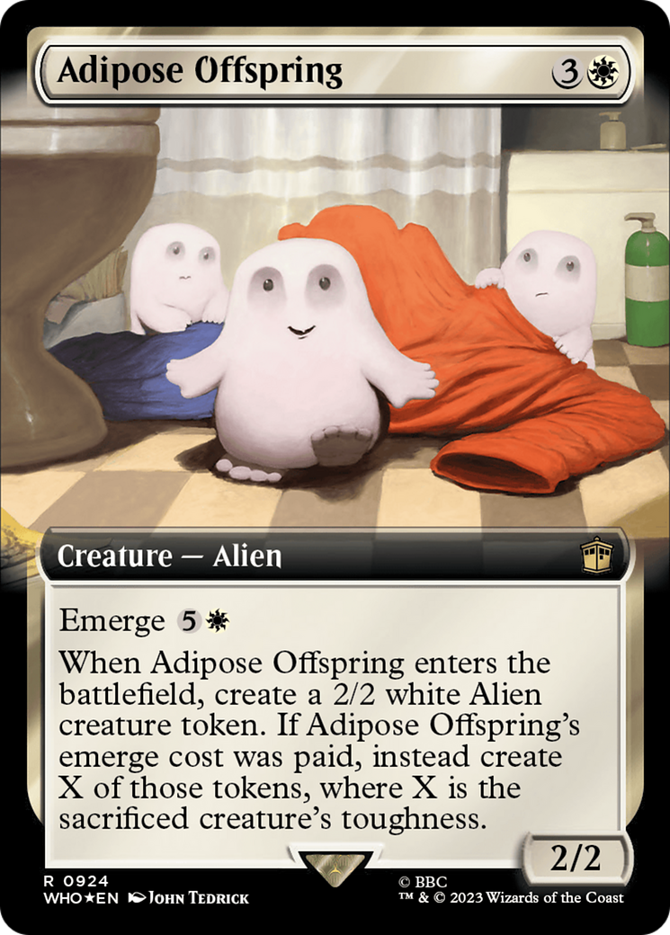 Adipose Offspring (Extended Art) (Surge Foil) [Doctor Who] | Yard's Games Ltd