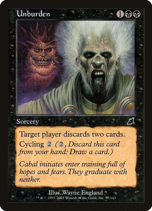 Unburden [SCG - 77]