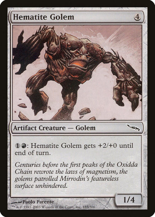 Hematite Golem [MRD - 185]