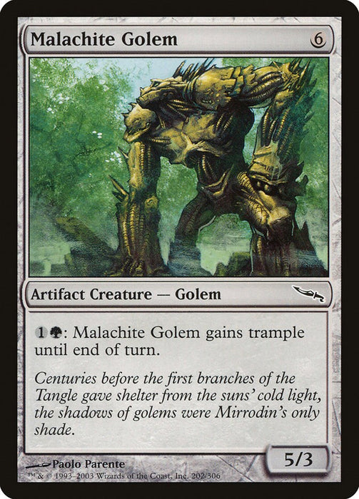 Malachite Golem [MRD - 202]