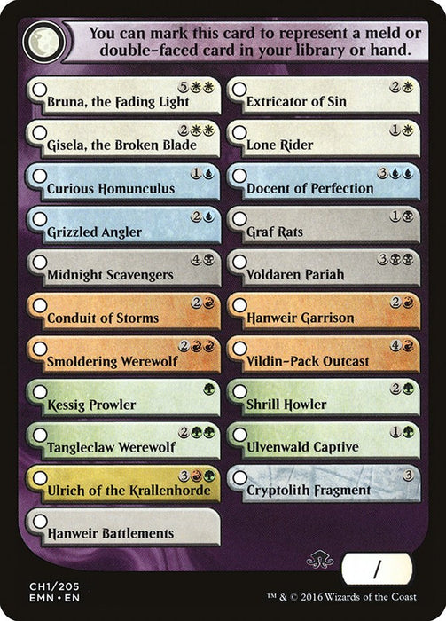 Checklist Card - Eldritch Moon [EMN - 1]