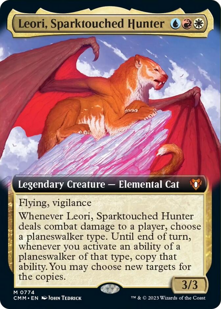 Leori, Sparktouched Hunter (Extended Art) [Commander Masters] | Yard's Games Ltd
