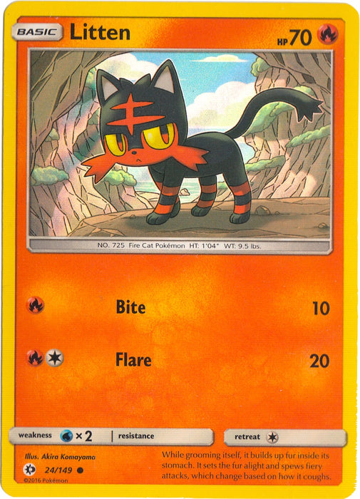 Litten - 24/149 (Water Web Holo) [MCAP - 024/149]