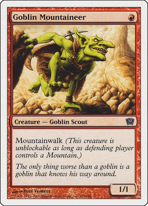 Goblin Mountaineer [9ED - 193]