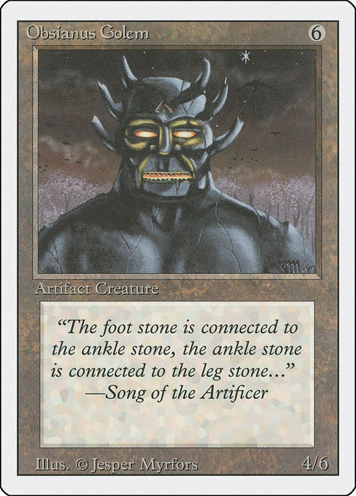 Obsianus Golem [3ED - N/A]