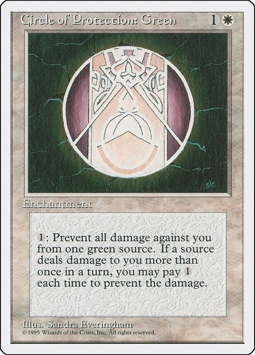 Circle of Protection: Green [4ED - N/A]