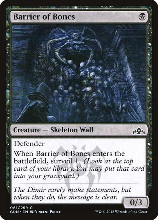 Barrier of Bones [GRN - 61]