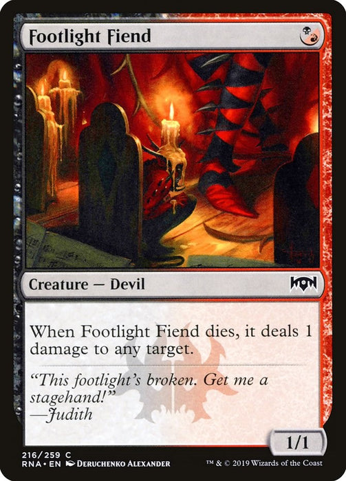 Footlight Fiend [RNA - 216]