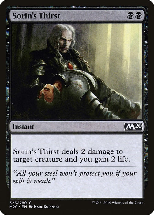 Sorin's Thirst [M20 - 325]