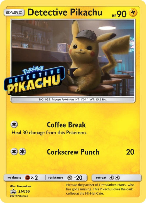 Detective Pikachu - SM190 (Stamped) [SMP - 190]