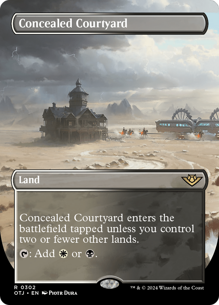 Concealed Courtyard (Borderless) [Outlaws of Thunder Junction] | Yard's Games Ltd