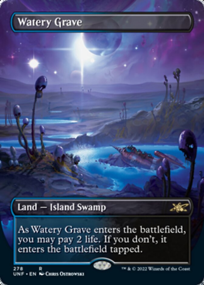 Watery Grave (Borderless) [Unfinity] | Yard's Games Ltd