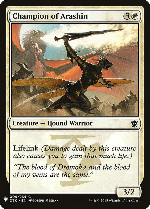 Champion of Arashin [LIST - 9]