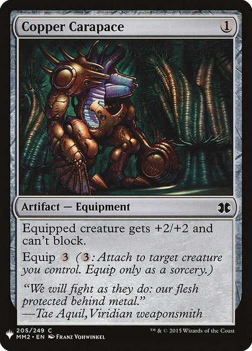 Copper Carapace [LIST - 205]