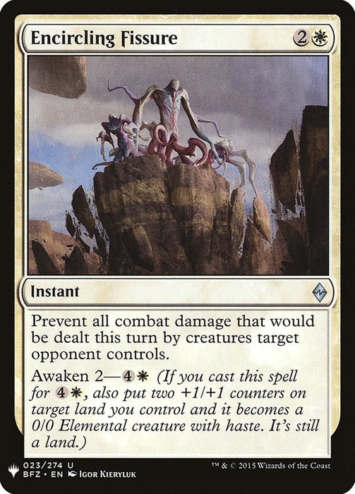 Encircling Fissure [LIST - 23]