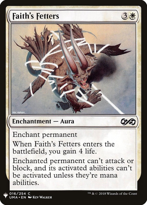 Faith's Fetters [LIST - 16]