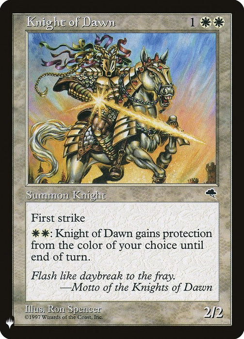 Knight of Dawn [LIST - 26]