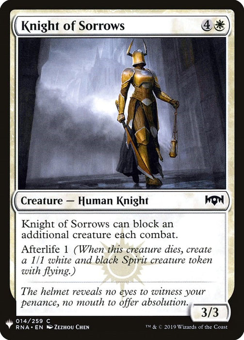 Knight of Sorrows [LIST - 14]