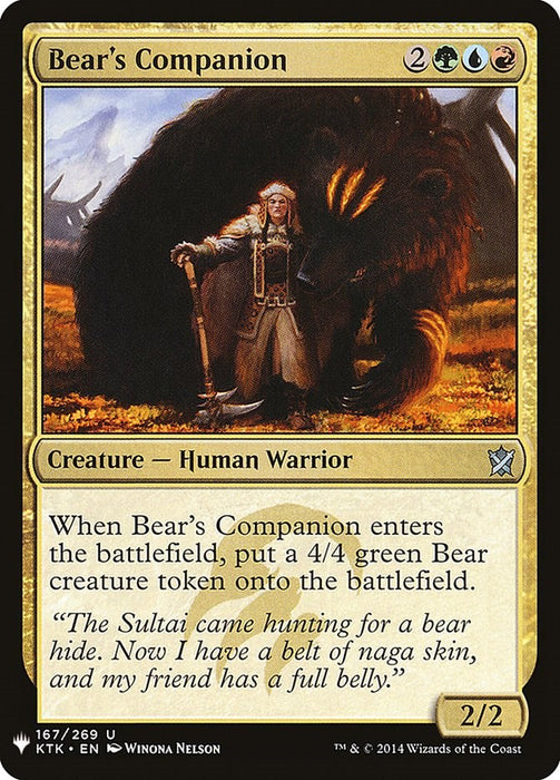 Bear's Companion [LIST - 167]