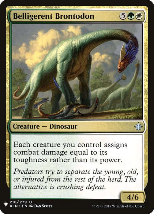 Belligerent Brontodon [LIST - 218]