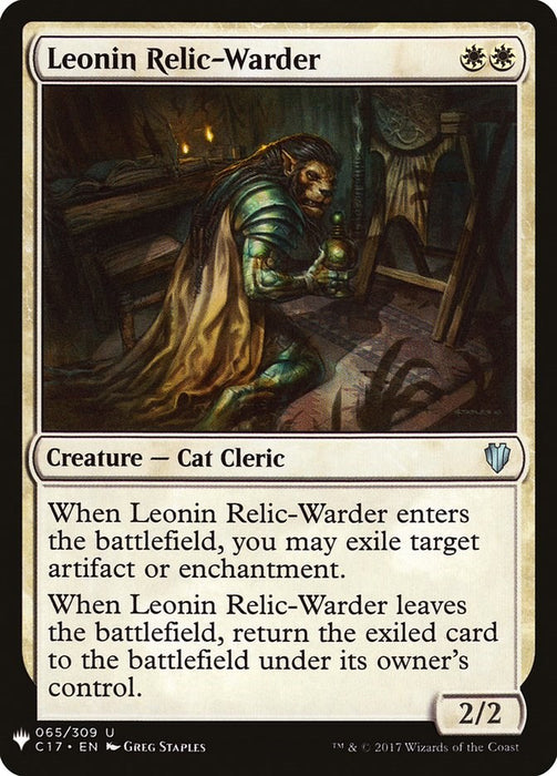 Leonin Relic-Warder (C17) [LIST - 65]