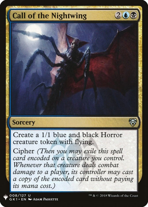 Call of the Nightwing (GK1) [LIST - 8]