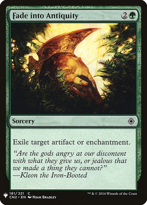 Fade into Antiquity [LIST - 181]