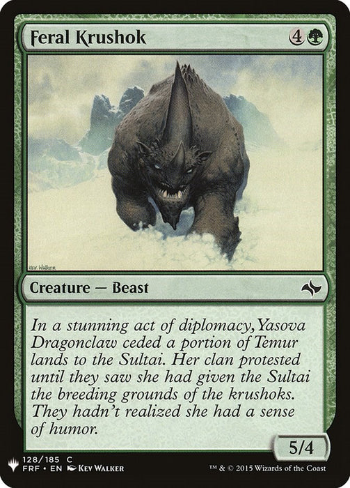 Feral Krushok [LIST - 128]