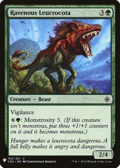 Ravenous Leucrocota [LIST - 192]