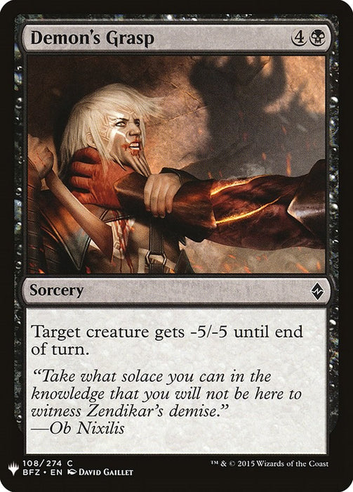 Demon's Grasp [LIST - 108]