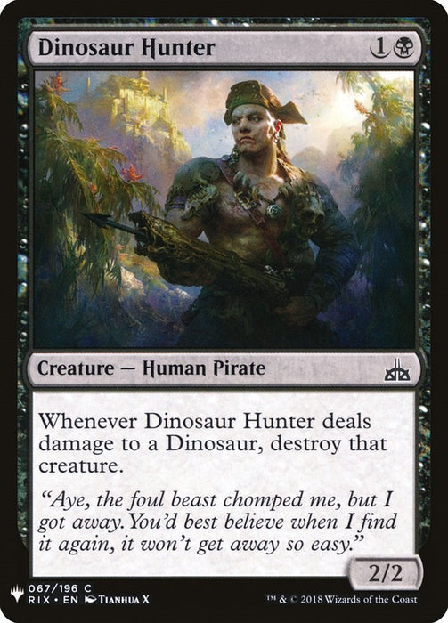 Dinosaur Hunter [LIST - 67]